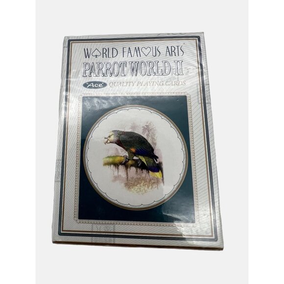 World Famous Arts Parrot World I & II Ace Quality Playing Cards 2 Sealed Decks - Picture 5 of 6